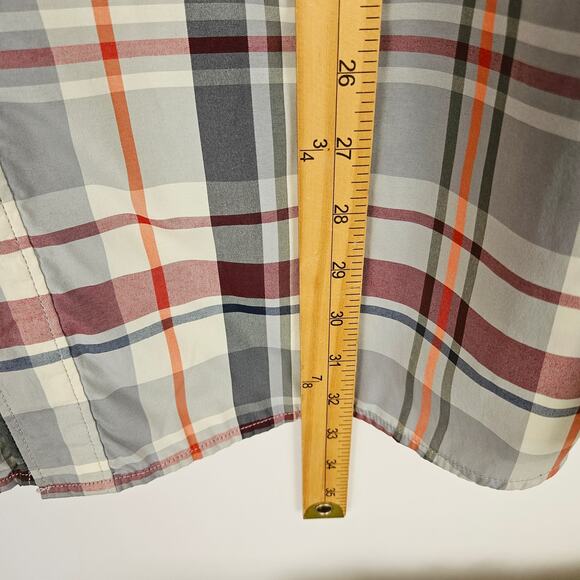 ExOfficio Insect Shield Plaid Button Up Shirt XL Long Sleeve Outdoor Hiking Fish - Picture 13 of 14